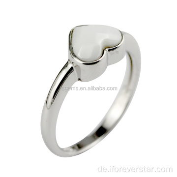 High End Fingerring Sterling Silber Keramikringe